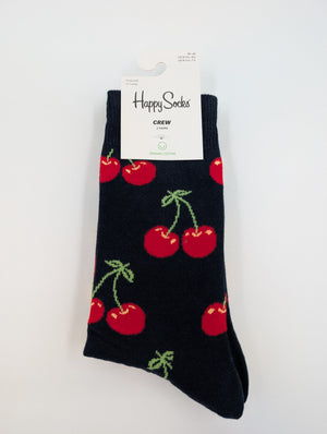 Happy Socks Classic Cherry dunkelblau 2er - Pack Socken, 41 - 46 - MOSTWANTED24