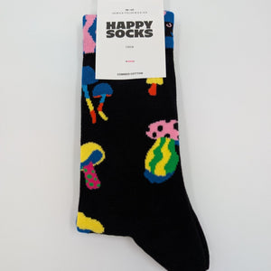 Happy Socks Mushrooms Socken schwarz, 36 - 40 - MOSTWANTED24