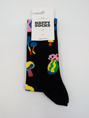 Happy Socks Mushrooms Socken schwarz, 36 - 40 - MOSTWANTED24