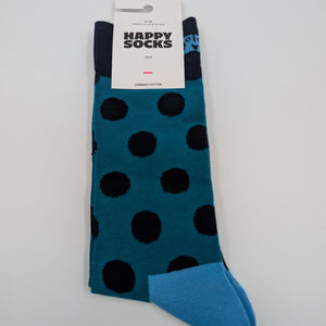 Happy Socks Big Dot Socken blau schwarz, 41 - 46 - MOSTWANTED24