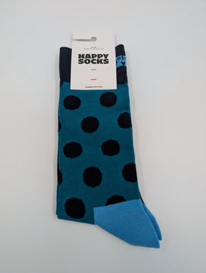 Happy Socks Big Dot Socken blau schwarz, 41 - 46 - MOSTWANTED24