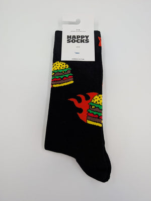 Happy Socks Flaming Burger Socken, 41 - 46 - MOSTWANTED24