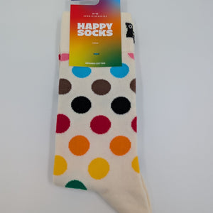 Happy Socks Pride Dots weiß blau gelb Socken, 41 - 46 - MOSTWANTED24