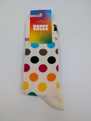 Happy Socks Pride Dots weiß blau gelb Socken, 41 - 46 - MOSTWANTED24
