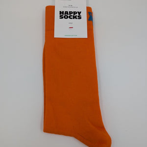 Happy Socks Tagessocke Crew Solid orange Socken, 36 - 40 - MOSTWANTED24