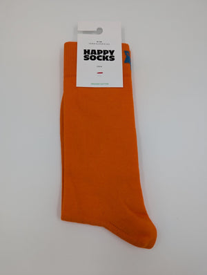 Happy Socks Tagessocke Crew Solid orange Socken, 36 - 40 - MOSTWANTED24