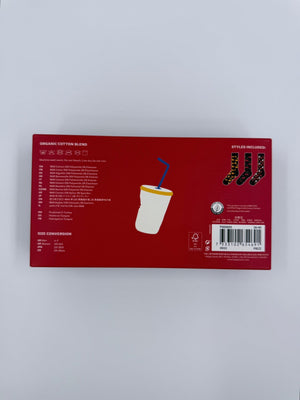 Happy Socks mit Essen Motiv - Print im 3er - Pack Socken, 36 - 40 - MOSTWANTED24