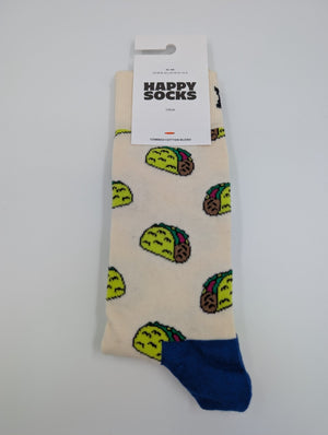 Happy Socks Taco Socken weiß, 41 - 46 - MOSTWANTED24