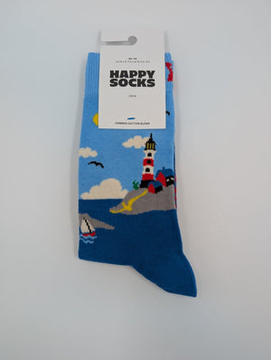 Happy Socks Leuchtturm Socke, 41 - 46 - MOSTWANTED24