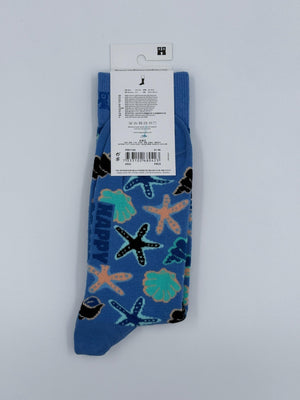 Happy Socks Seashells Socken blau, 36 - 40 - MOSTWANTED24