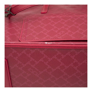 Everyday Raspberry Coated Canvas & Leather Travel Shoulder Tot - Rot - MOSTWANTED24