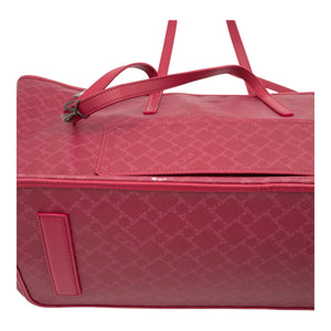 Everyday Raspberry Coated Canvas & Leather Travel Shoulder Tot - Rot - MOSTWANTED24