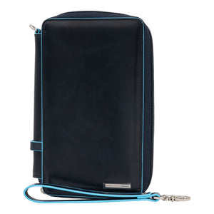 Piquadro Reisepasshülle mit Kartenhalter 22cm - Blau - MOSTWANTED24