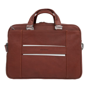 Piquadro Schmale Laptoptasche und Ipad Air/Pro 9,7 Zoll - Cuoio Tabacco - MOSTWANTED24