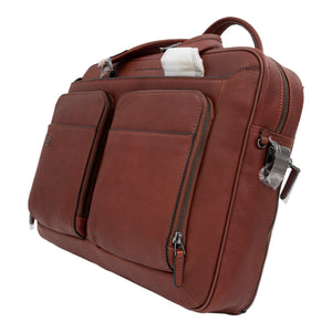 Piquadro Schmale Laptoptasche und Ipad Air/Pro 9,7 Zoll - Cuoio Tabacco - MOSTWANTED24