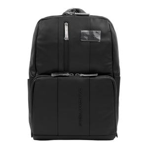Piquadro Rucksack Urban Herren Leder Schwarz - Schwarz - MOSTWANTED24