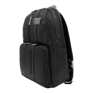 Piquadro Rucksack Urban Herren Leder Schwarz - Schwarz - MOSTWANTED24