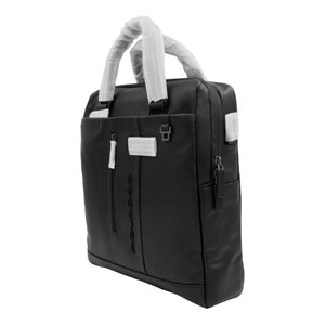 Piquadro Urban Rucksack Leder 37 cm Laptopfach - Schwarz - MOSTWANTED24