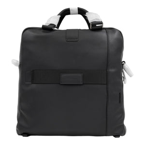Piquadro Akron Aktentasche Leder 33 cm Laptopfach - Schwarz - MOSTWANTED24