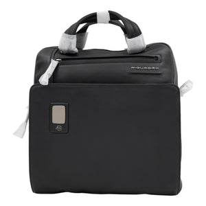 Piquadro Akron Aktentasche Leder 33 cm Laptopfach - Schwarz - MOSTWANTED24