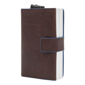 Piquadro B2S Kreditkartenetui RFID Leder 6,5 cm - Dunkelbraun - MOSTWANTED24
