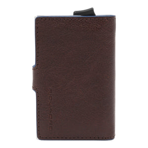 Piquadro B2S Kreditkartenetui RFID Leder 6,5 cm - Dunkelbraun - MOSTWANTED24