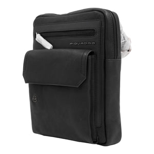 Martin Umhängetasche Leder - Schwarz - MOSTWANTED24