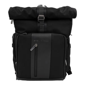 Piquadro Roll - Up Modular Backpack 46cm - Schwarz - MOSTWANTED24