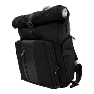 Piquadro Roll - Up Modular Backpack 46cm - Schwarz - MOSTWANTED24