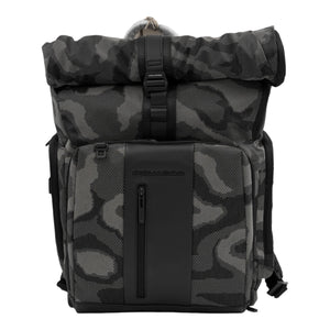 Piquadro Roll - Up Modular Backpack 46cm - Camouflage - MOSTWANTED24