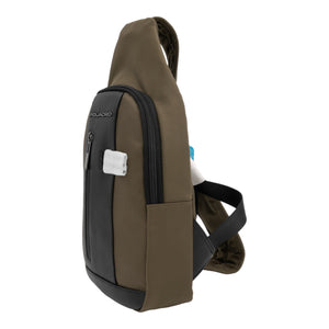 Mono Sling Bag With LED Light Verde Militare - Olivgrün - MOSTWANTED24