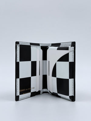 Comme des Garçons Portemonnaie Classic Print SA0641CP - Schwarz - MOSTWANTED24