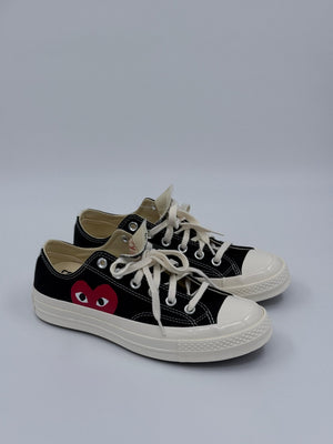 Comme des Garçons Play x Converse Chuck Taylor'70 Classic Low Top - Schwarz - 4 - MOSTWANTED24