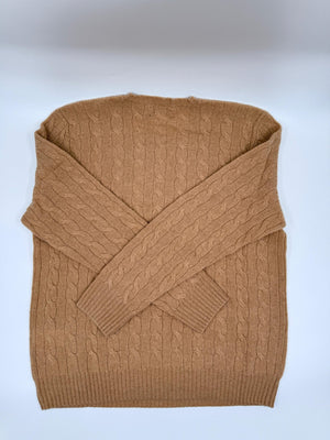 Polo Ralph Lauren Herren - Pullover mit Polo Logo - Beige - L - MOSTWANTED24