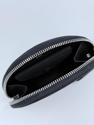 Maison Margiela Halbmond - Ledergeldbörse mit Reißverschluss - Schwarz - MOSTWANTED24