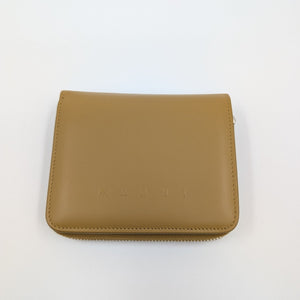 MARNI Geldbörse mit Reißverschluss und zwei Fächern - Senf - MOSTWANTED24