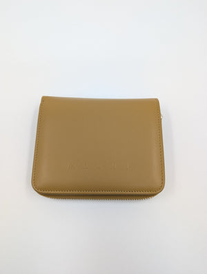 MARNI Geldbörse mit Reißverschluss und zwei Fächern - Senf - MOSTWANTED24