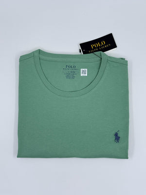 Polo Ralph Lauren T-Shirt Grün Custom Slim Fit - Grün - S - MOSTWANTED24