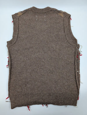 Maison Margiela Intarsienpullunder mit Cut - Outs - Mehrfarbig - S - MOSTWANTED24