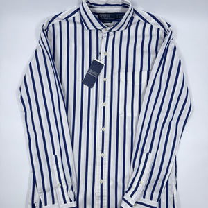 Ralph Lauren Long Sleeve Sport Shirt - Weiß - Blau - S - MOSTWANTED24