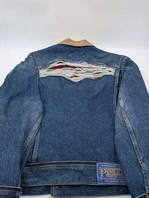 MAISON MARGIELA Pendleton Denim Jacke - Blau - 44 - MOSTWANTED24