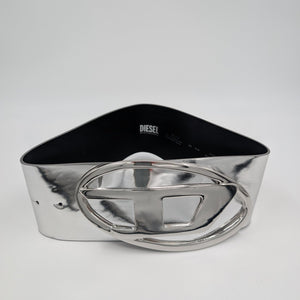 Diesel Gürtel mit Diesel - Logo - Silber - 70cm - MOSTWANTED24