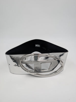 Diesel Gürtel mit Diesel - Logo - Silber - 70cm - MOSTWANTED24