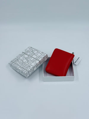 Comme des Garçons Portemonnaie mit Reißverschluss SA2110 - Rot - MOSTWANTED24