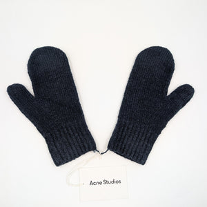 Acne Studios Kivona Knit Mittens Handschuhe - Navy - M/L - MOSTWANTED24