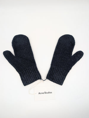 Acne Studios Kivona Knit Mittens Handschuhe - Navy - M/L - MOSTWANTED24
