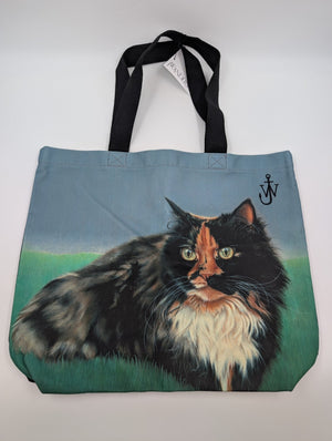 J.W. Anderson Shopper Tragetasche mit Katzen - Motif - Grün - MOSTWANTED24