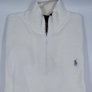 Ralph Lauren Herren Strick Half Zip Pullover - Weiß - XXL - MOSTWANTED24