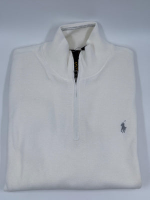 Ralph Lauren Herren Strick Half Zip Pullover - Weiß - XXL - MOSTWANTED24