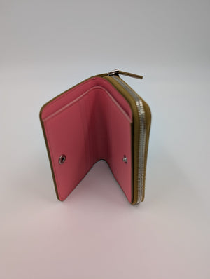 MARNI Geldbörse mit Reißverschluss und zwei Fächern - Senf - MOSTWANTED24